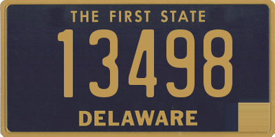 DE license plate 13498