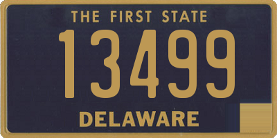 DE license plate 13499