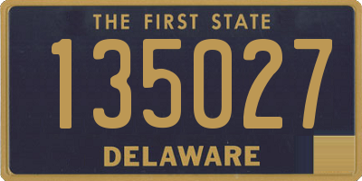 DE license plate 135027