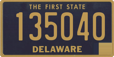 DE license plate 135040