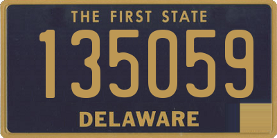 DE license plate 135059