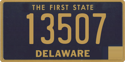 DE license plate 13507