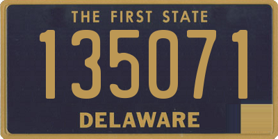 DE license plate 135071