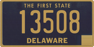 DE license plate 13508