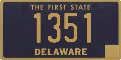 DE license plate 1351