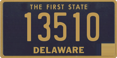 DE license plate 13510