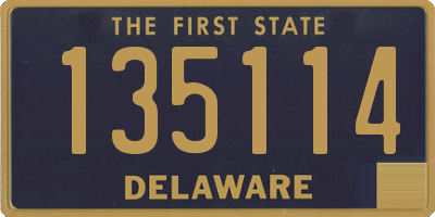 DE license plate 135114