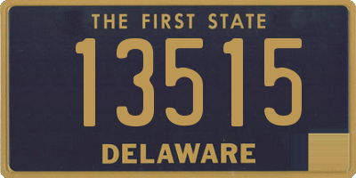 DE license plate 13515