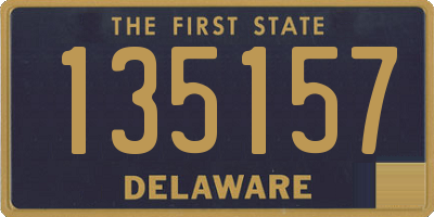 DE license plate 135157