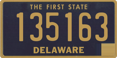 DE license plate 135163