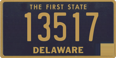 DE license plate 13517