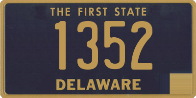 DE license plate 1352