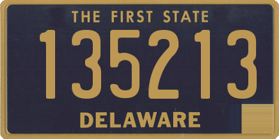 DE license plate 135213