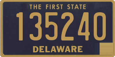 DE license plate 135240