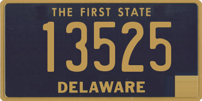 DE license plate 13525