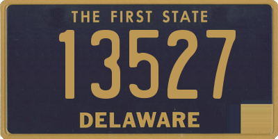 DE license plate 13527