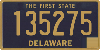 DE license plate 135275