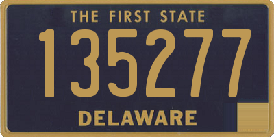 DE license plate 135277