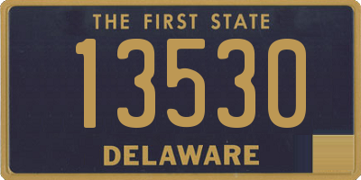 DE license plate 13530