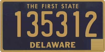 DE license plate 135312