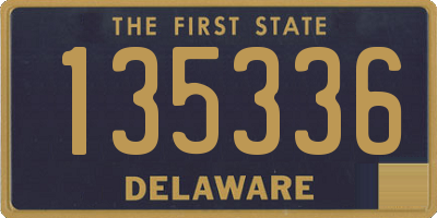 DE license plate 135336