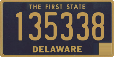 DE license plate 135338