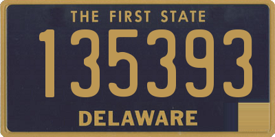 DE license plate 135393