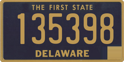 DE license plate 135398