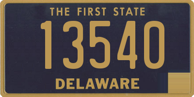 DE license plate 13540