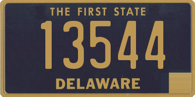 DE license plate 13544