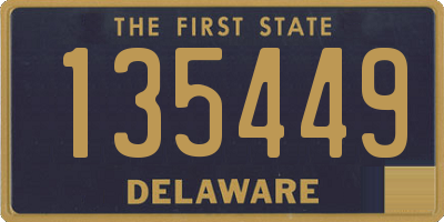 DE license plate 135449