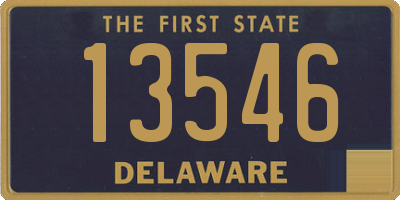 DE license plate 13546