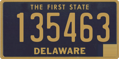 DE license plate 135463