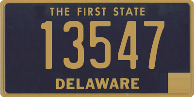 DE license plate 13547