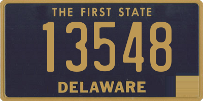 DE license plate 13548