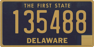 DE license plate 135488