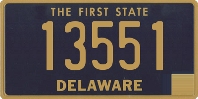 DE license plate 13551