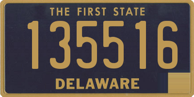 DE license plate 135516