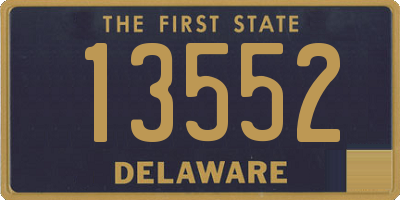 DE license plate 13552