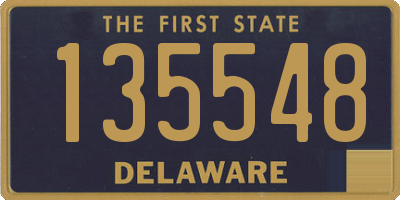 DE license plate 135548