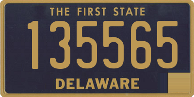 DE license plate 135565