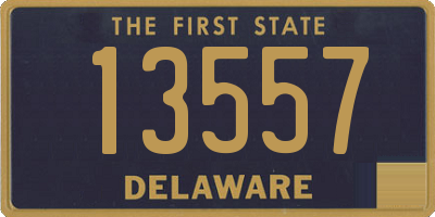 DE license plate 13557