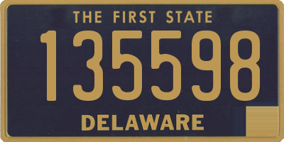 DE license plate 135598