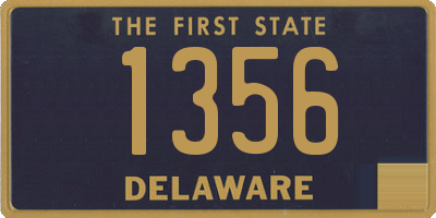 DE license plate 1356