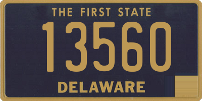 DE license plate 13560