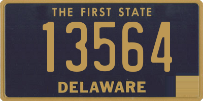 DE license plate 13564