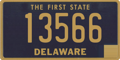 DE license plate 13566