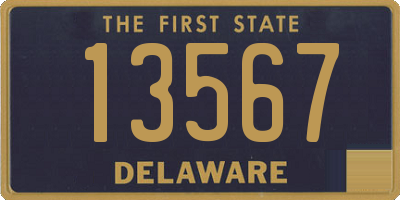 DE license plate 13567