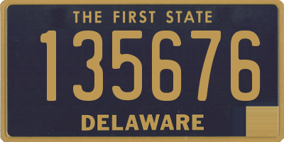 DE license plate 135676