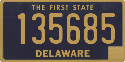 DE license plate 135685